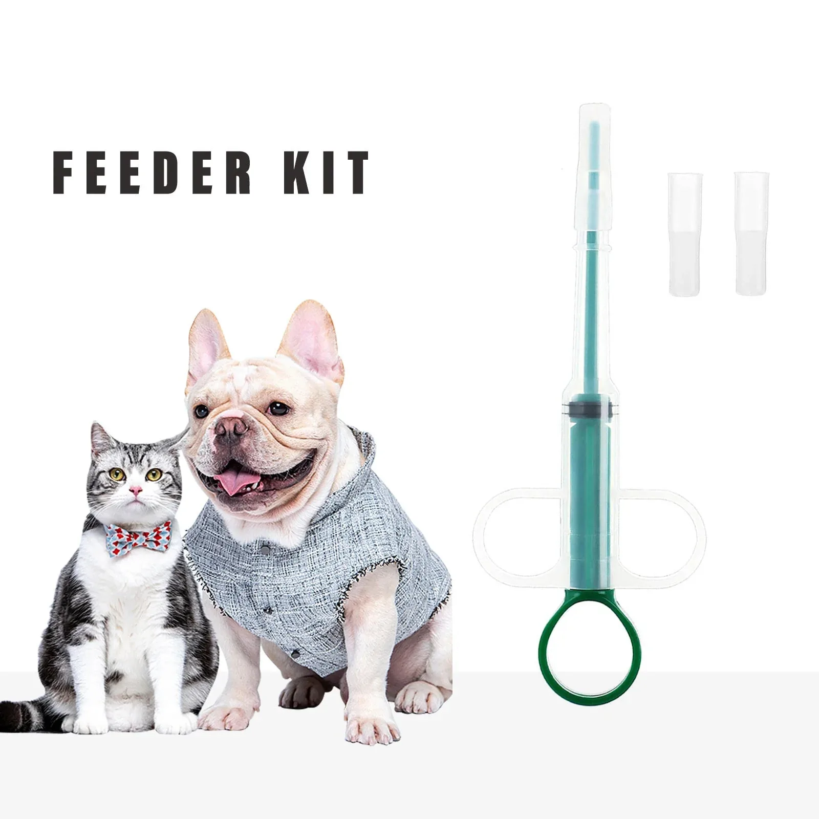 Siringa Alimentatore per Animali Domestici con Pistone per Gatti e Cani, Contagocce per Pillole, Produttore all'Ingrosso
