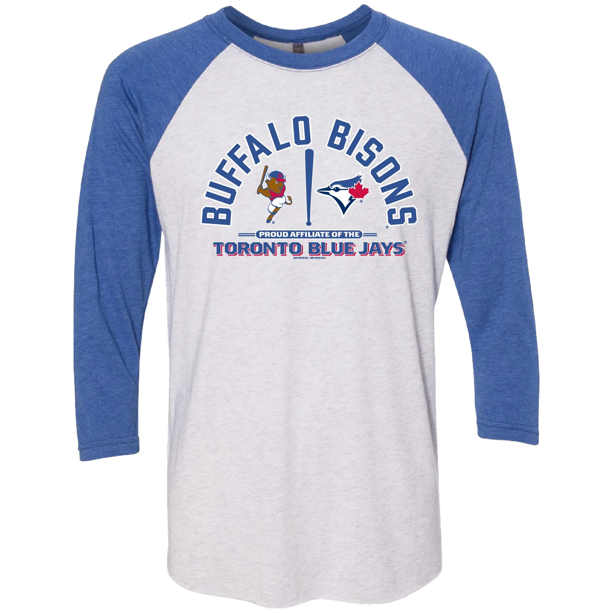 Camiseta Buffalo Bisons Jays Blindspot 3/4 Manga