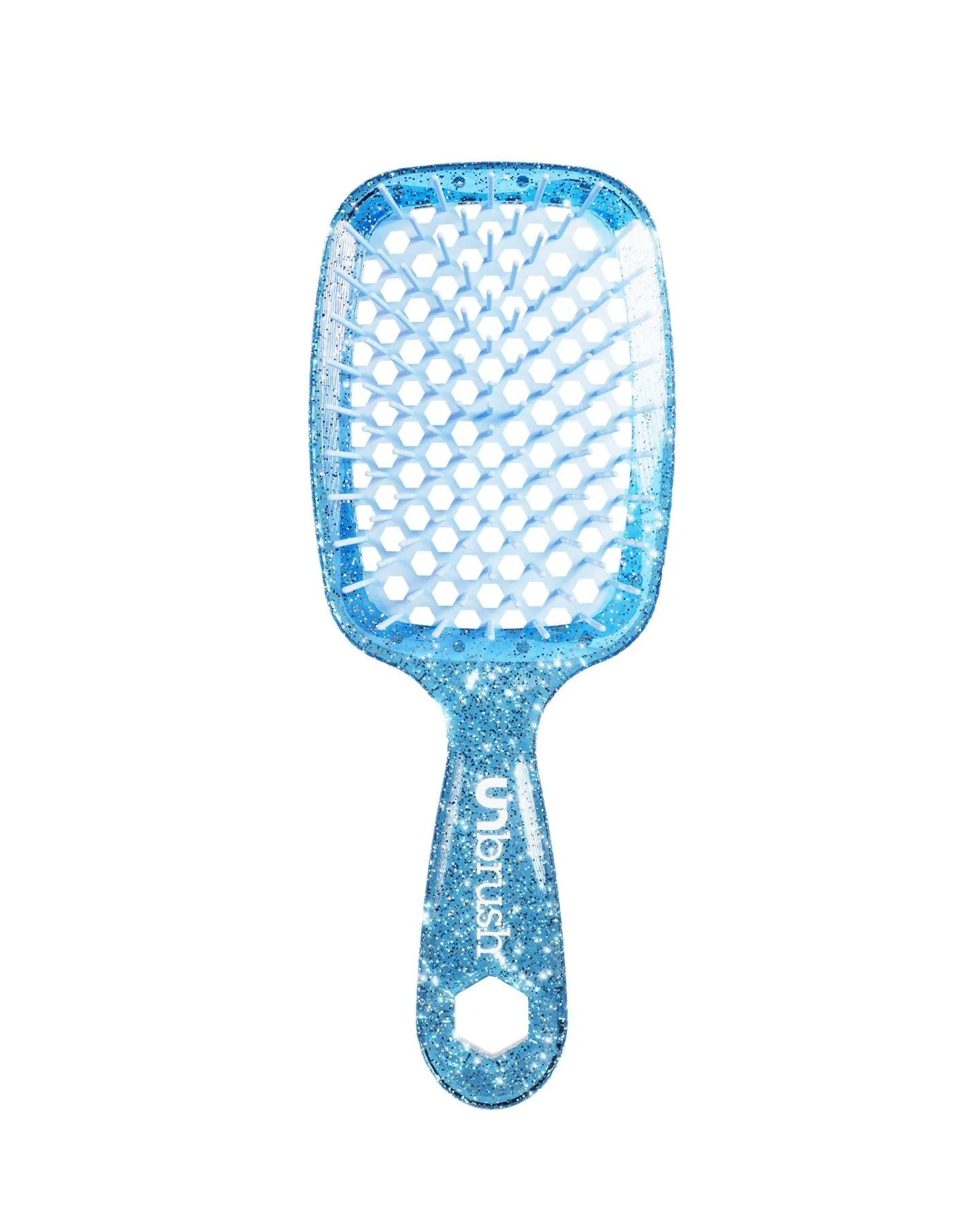 UNbrush Detangling Hair Brush Glitter - Sapphire