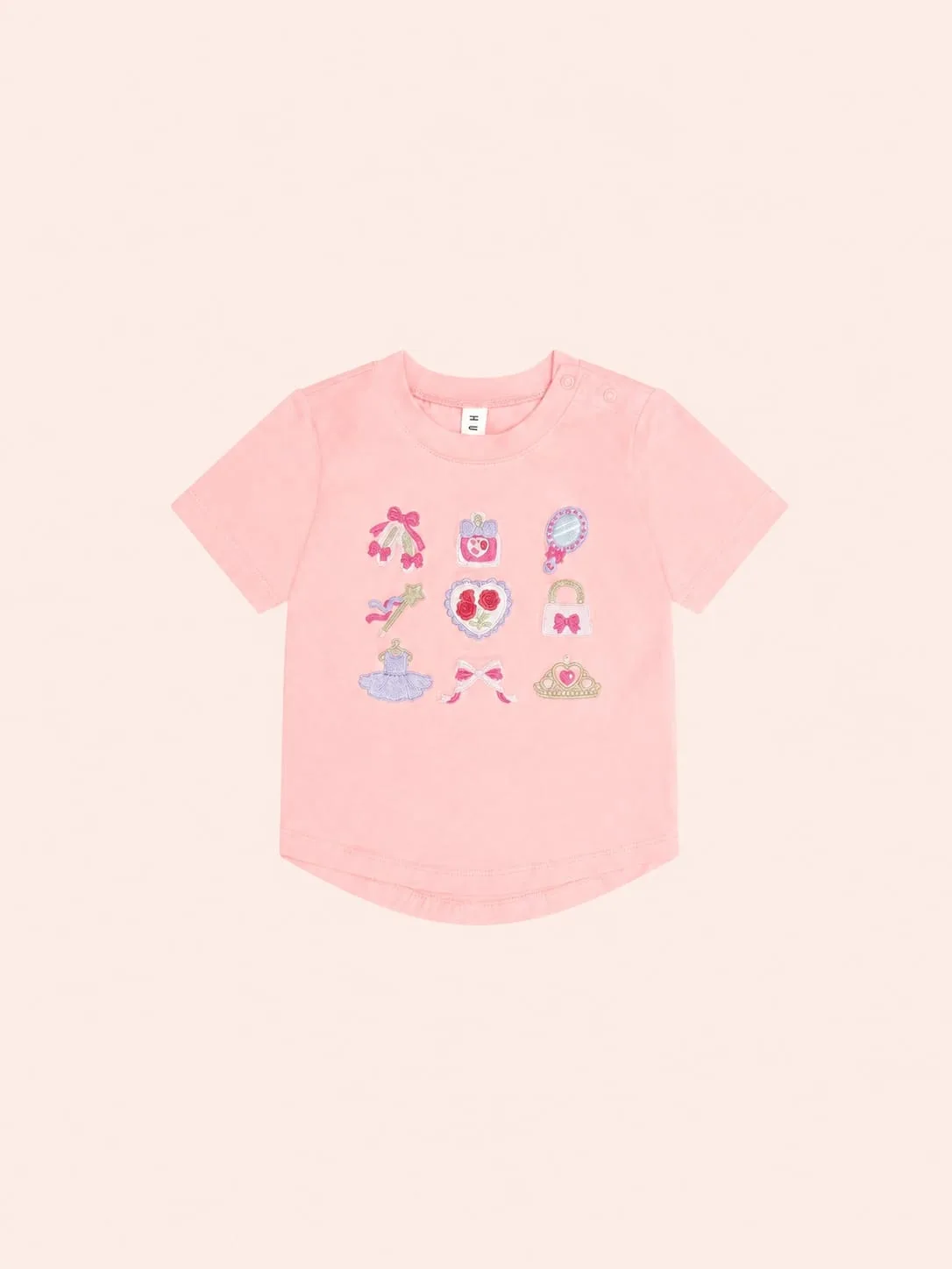 Ballerina Hux Embroidered Tee S/Slv