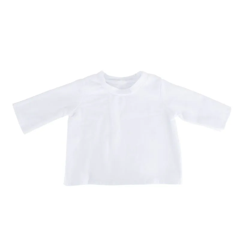 White Long Sleeve Tee for 20" Squadt