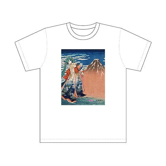 【Précommande】Hokusai Katsushika x Hatsune Miku par iXima - T-shirt Hatsune Miku (Fine Wind, Clear Morning, Rerun)