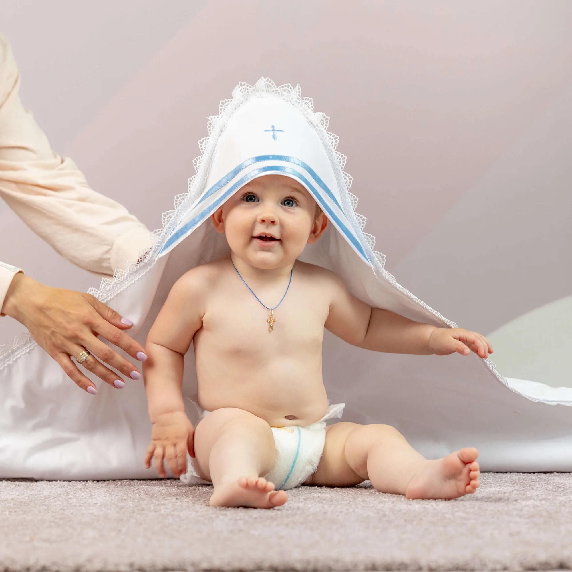 MARC Christening Blanket for Boys Baptism