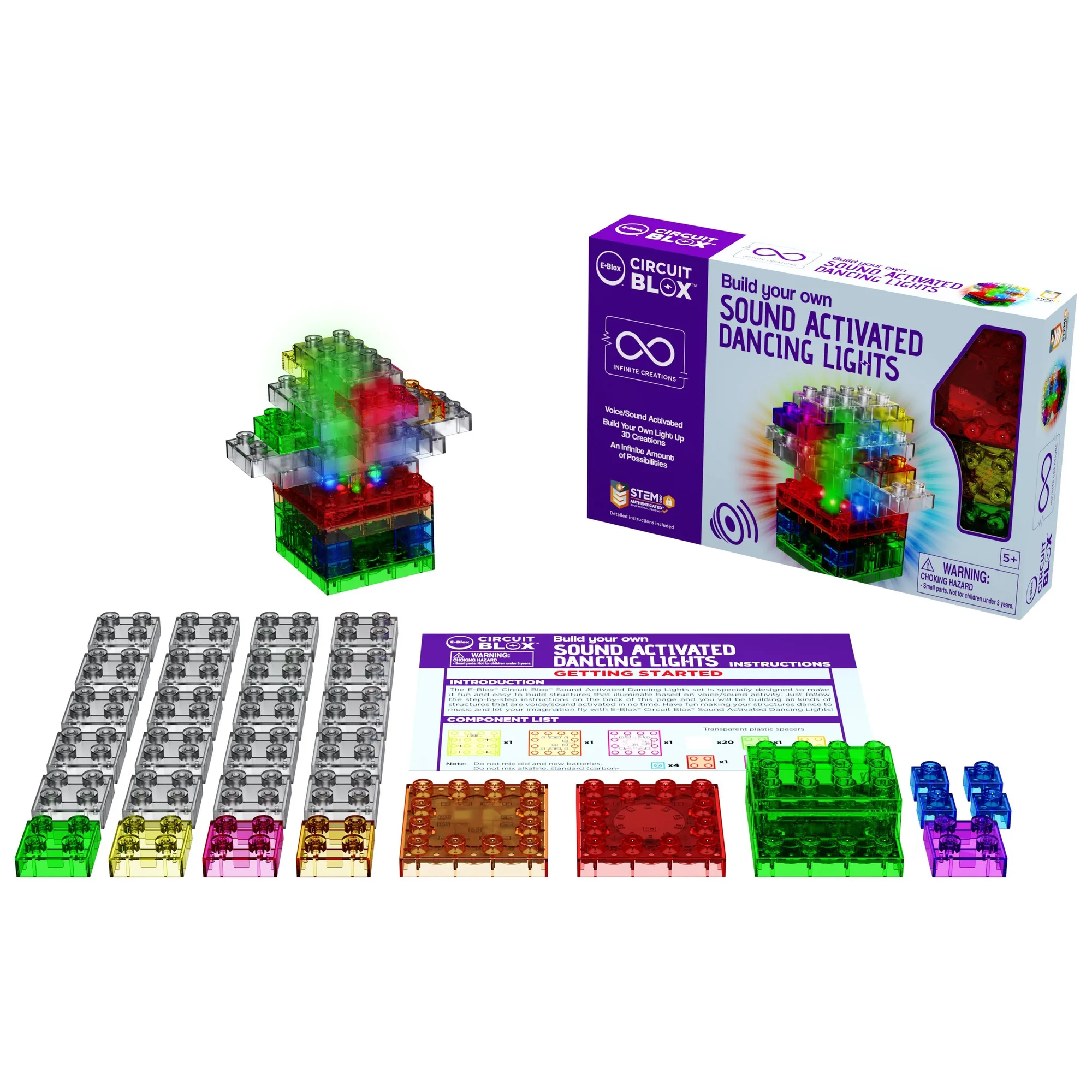 Circuit Blox 사운드 활성화 댄싱 라이트 수리
