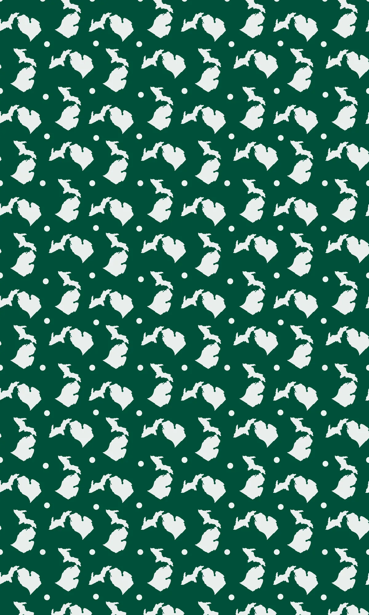 Associer le papier cadeau vert et blanc Michigan