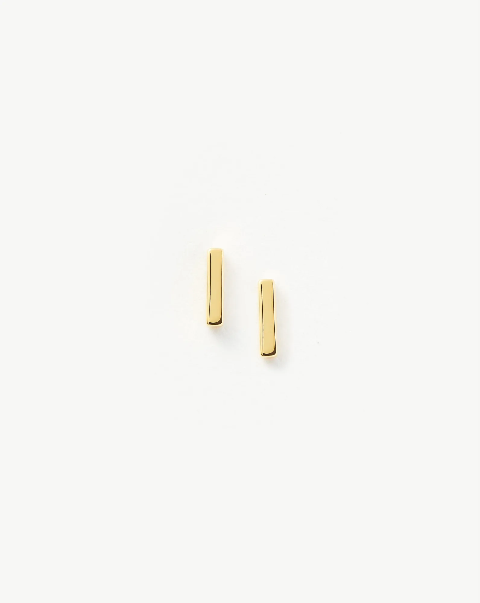 Bar Stud Earrings | 18ct Gold Vermeil