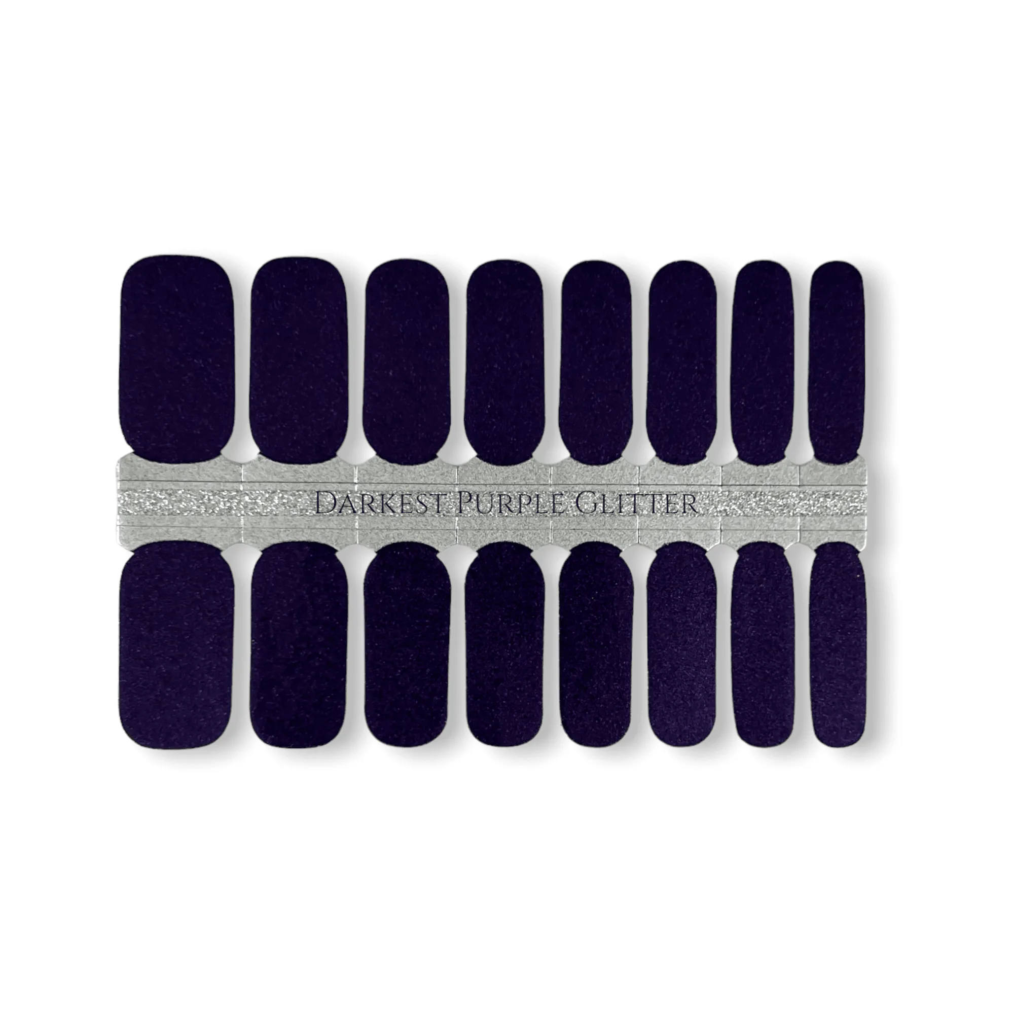 DARKEST PURPLE GLITTER Nail Wraps: Festive Style and Care Guide
