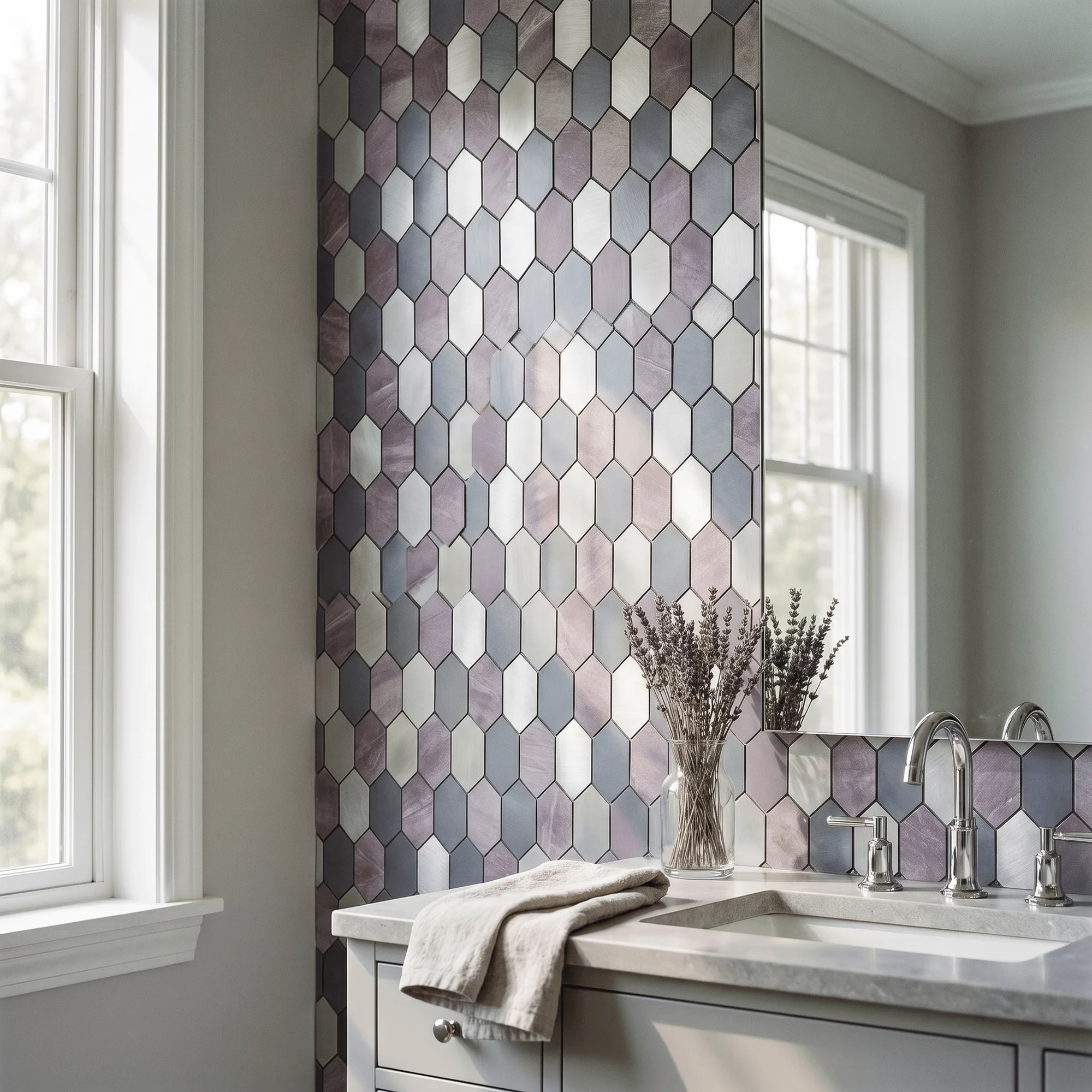 Picket Mauve vs Marrón: ¿Qué azulejo adhesivo gana?