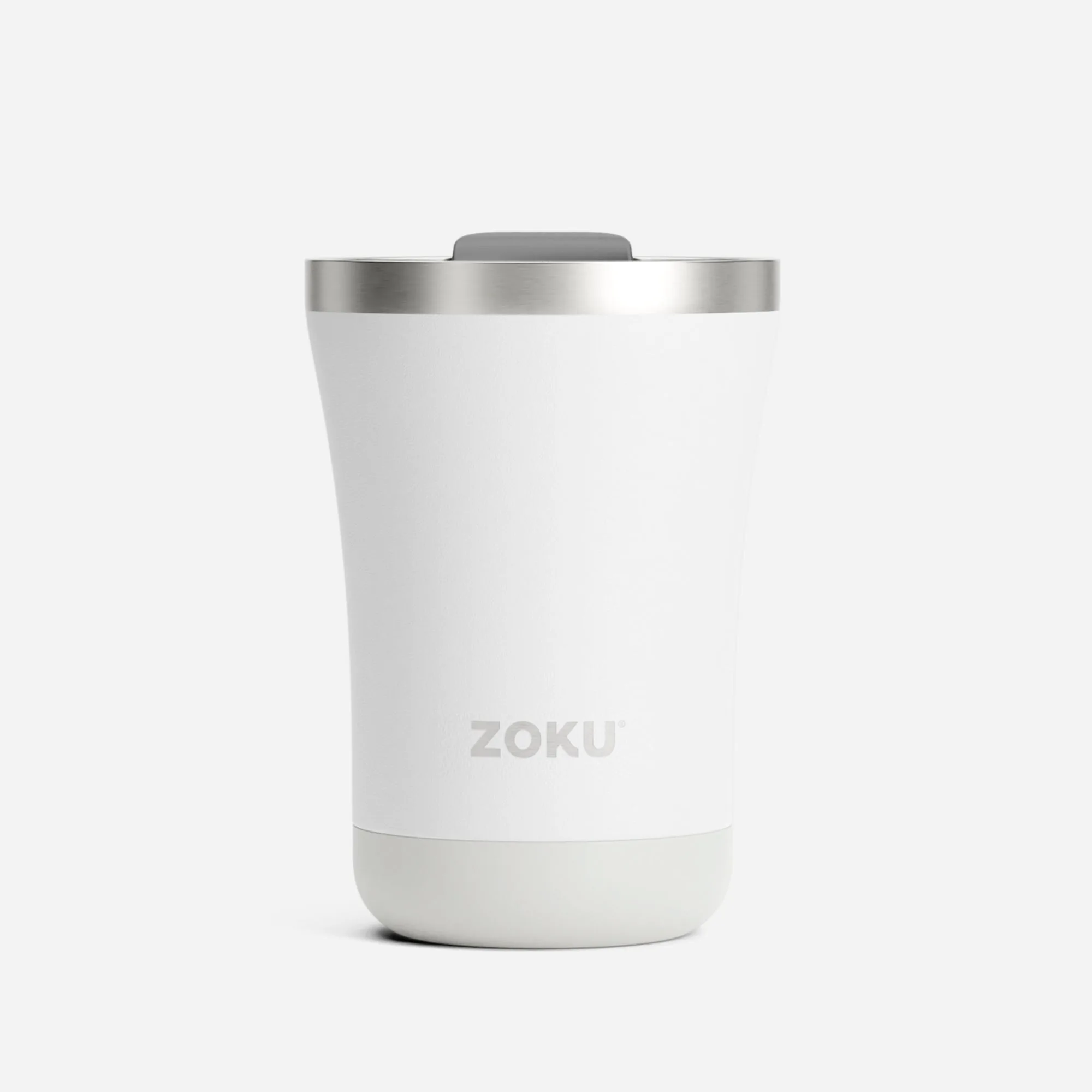 12oz Stainless Steel 3-in-1 Tumbler - White