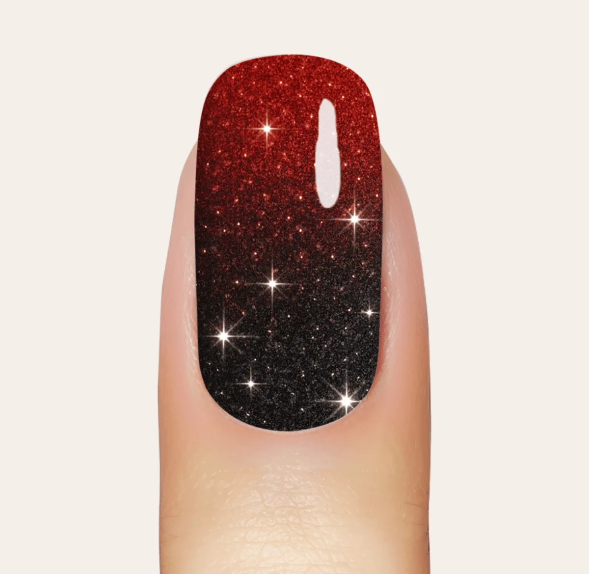 Top coat UV com brilho prateado: combinar efeitos glitter