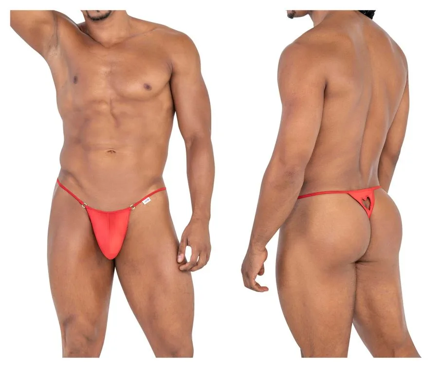 CandyMan Men's Underwear 99789 Heart Thongs Color