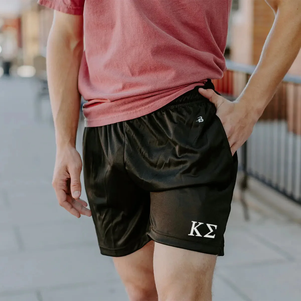 Kappa Sig 5" Black Shorts