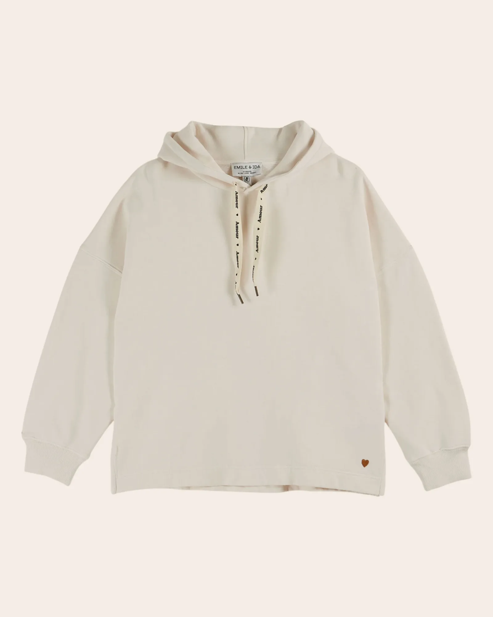Sweat à capuche - Écru