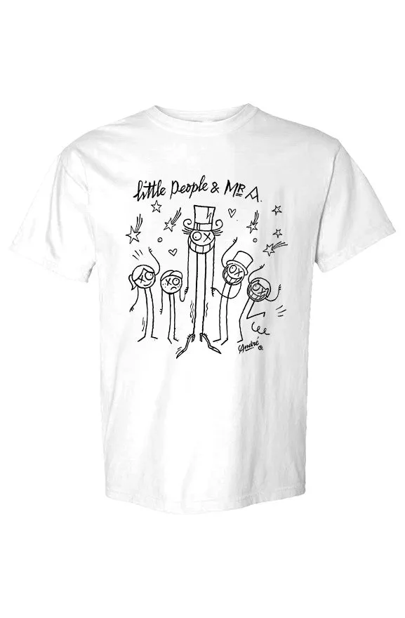 Guida alle taglie della t-shirt bianca Fisher Price x André Saraiva