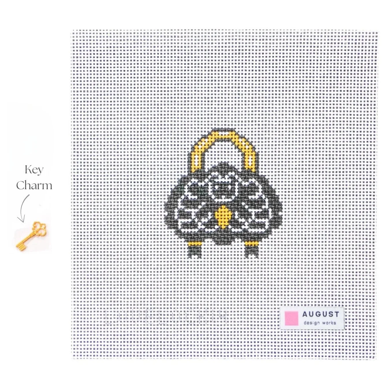 Lienzo Black Sheep Love Lock: Un caprichoso proyecto de 13 mallas