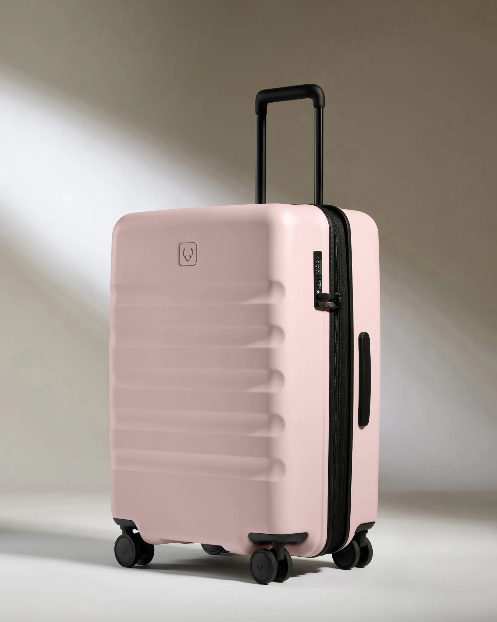 حقيبة متوسطة في Moorland Pink - Icon Stripe