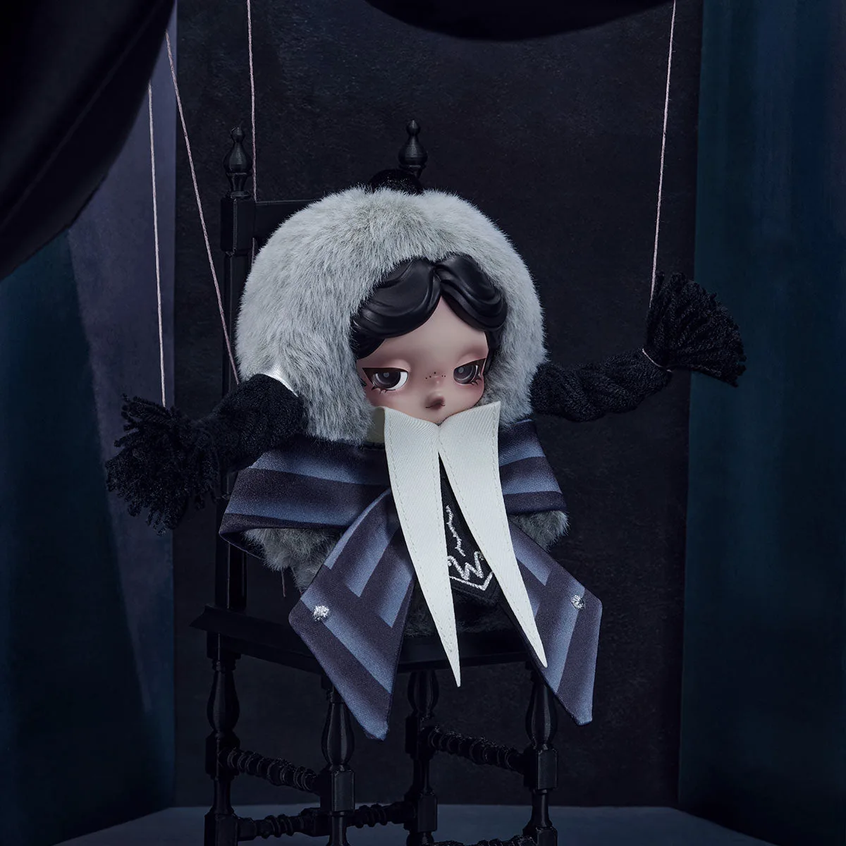 SKULLPANDA × Wednesday Plush (Nevermore Academy Uniform Version)PRE ORDER