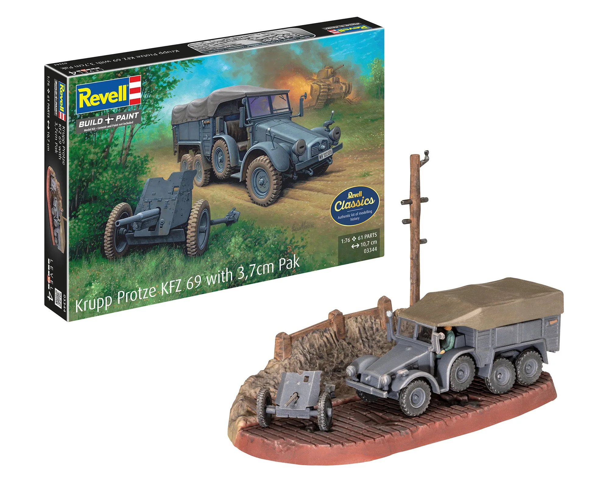 Krupp Protze KFZ 69 met 3,7cm Pak