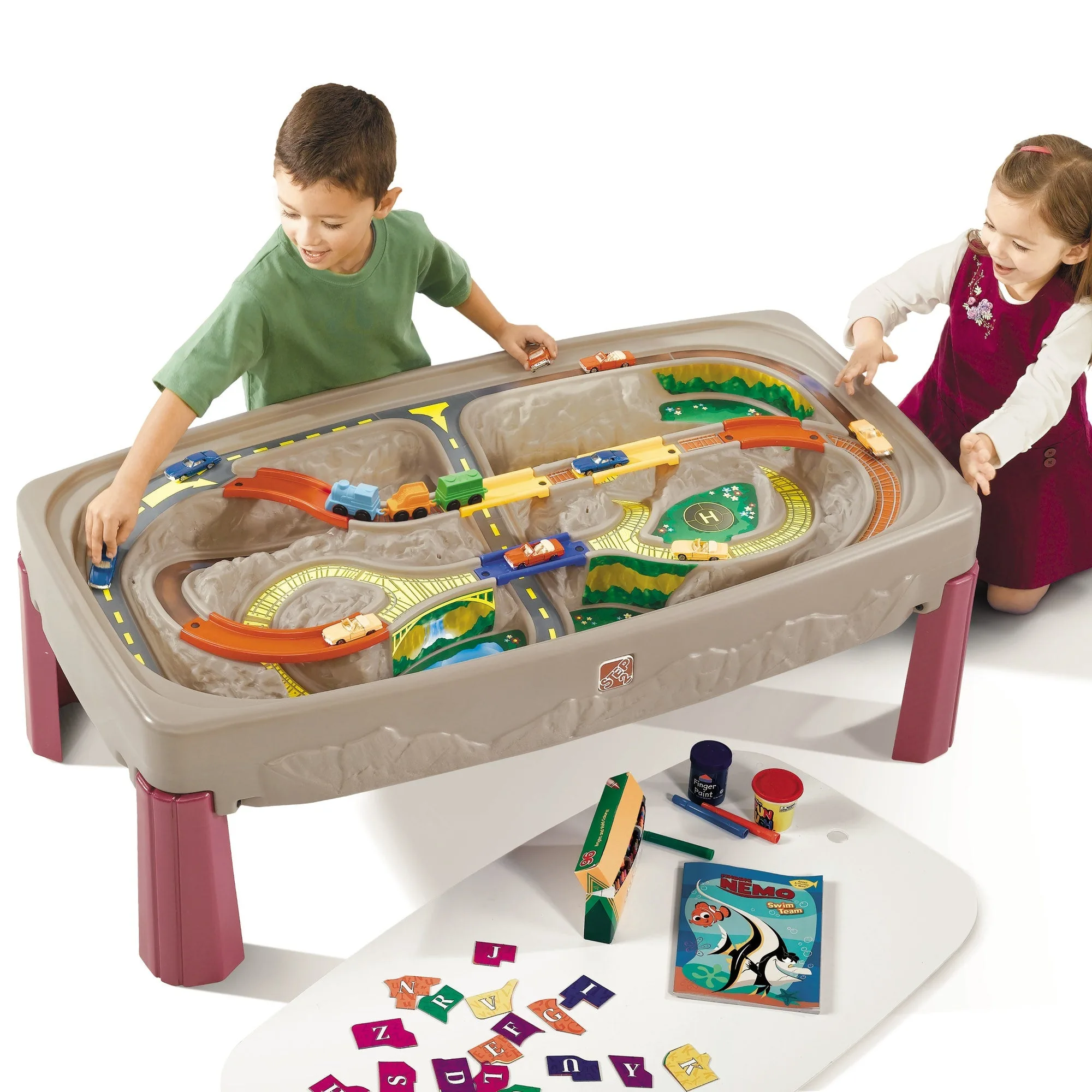 Mesa de comboio Step2 Deluxe Canyon Road vs. outras mesas de comboio