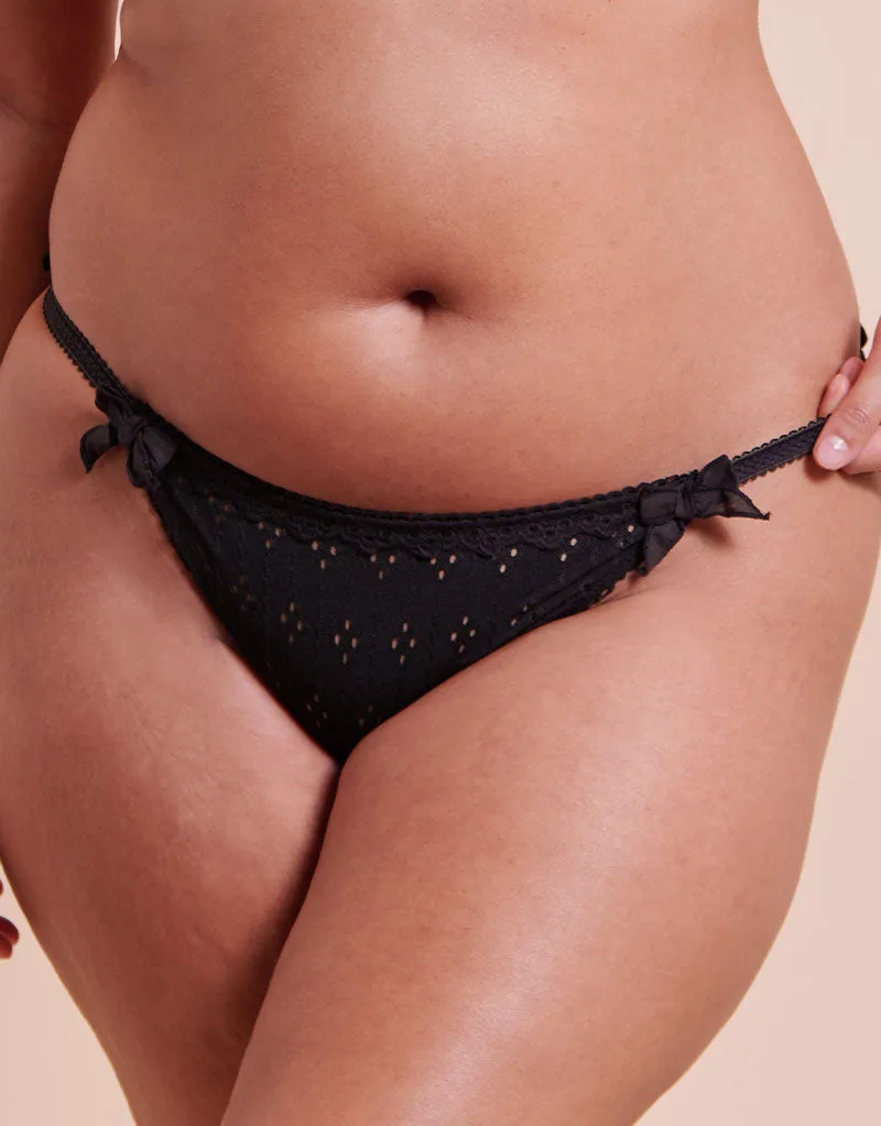 Curvy Kate Flora Tanga Black
