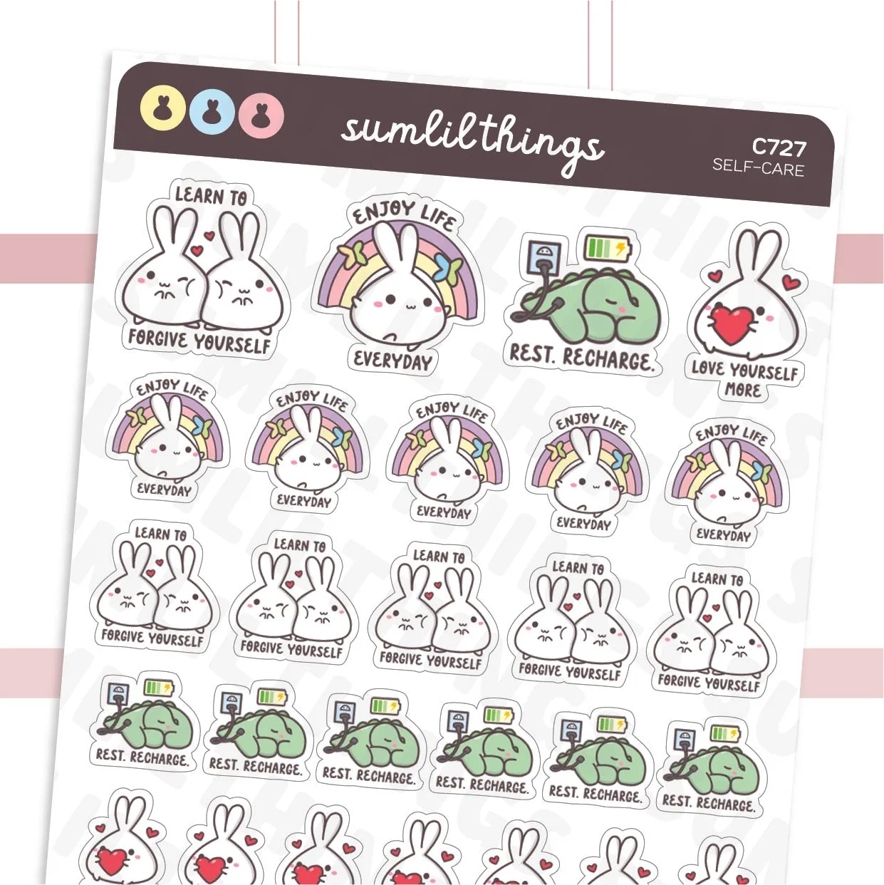 Lil' Self-Care Stickers Part 1