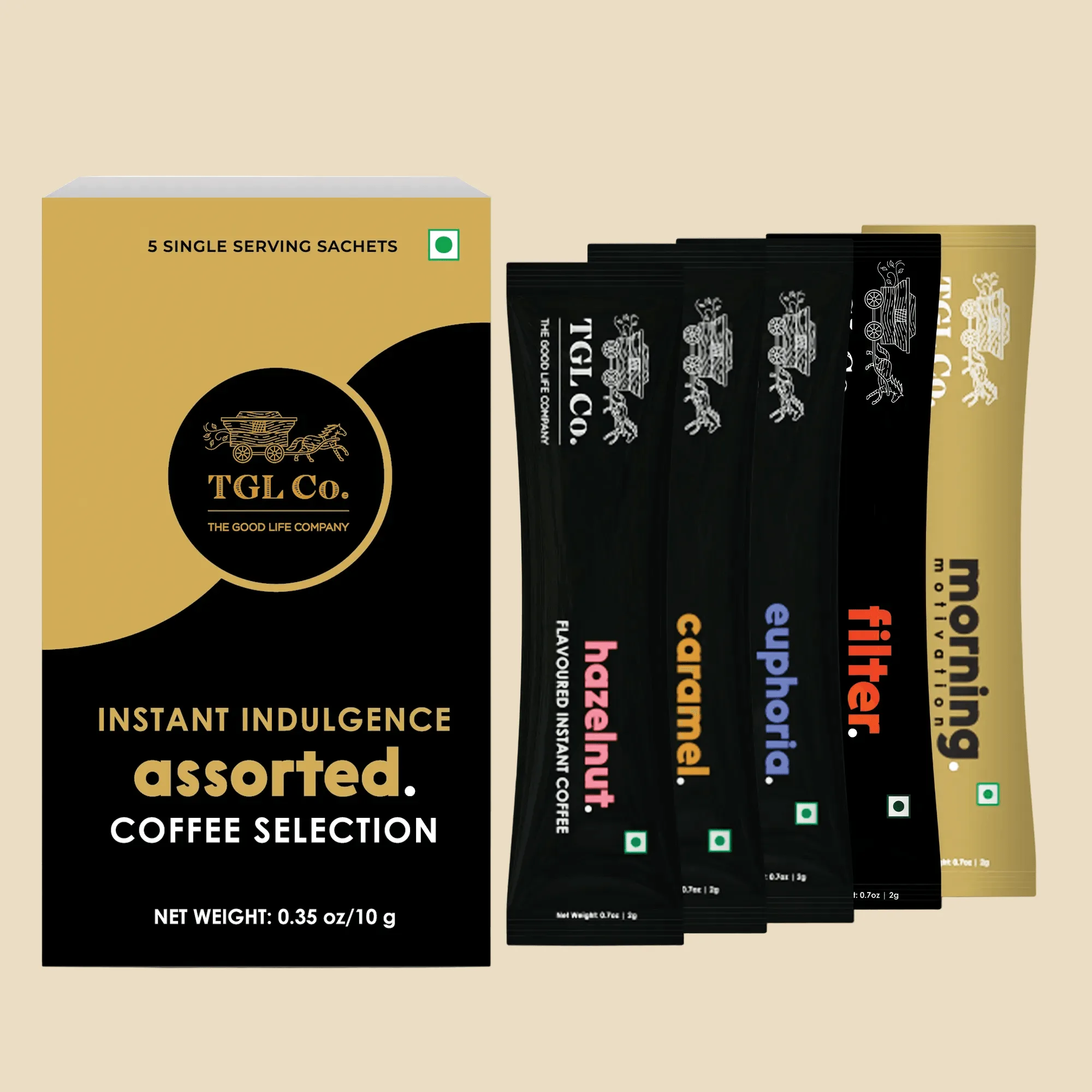 Assorted Instant Coffee 5 Sachets - Mini Collection