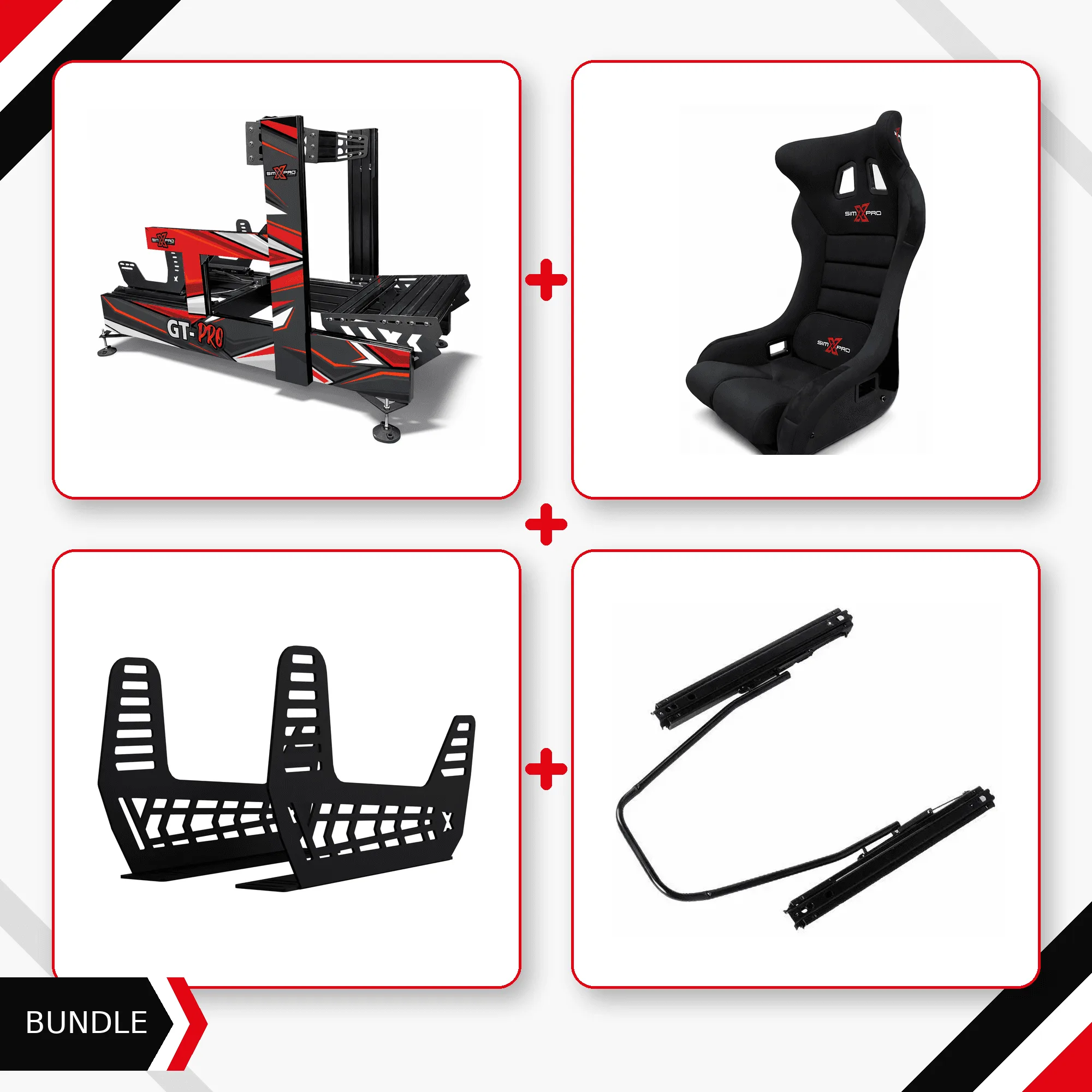 SimXPro GT-PRO + GTR Seat Bundle