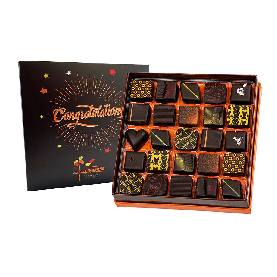 Dark Chocolate Bonbons with Congratulations Sleeve