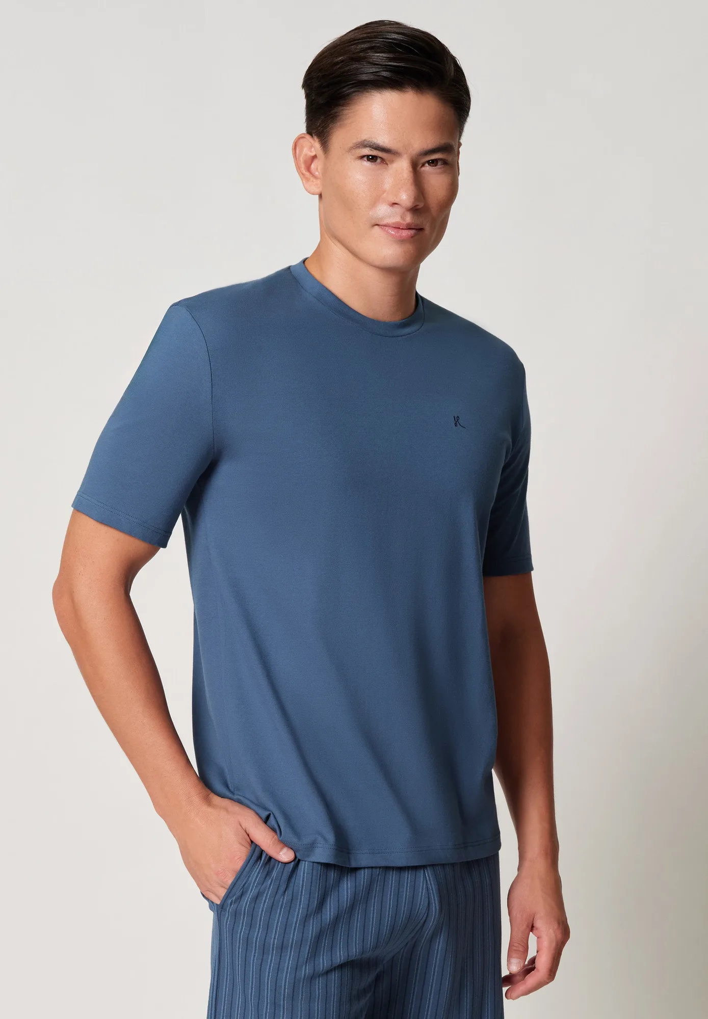 Night Basic Selection Shirt kurzarm | ensign blue 117101-01H481