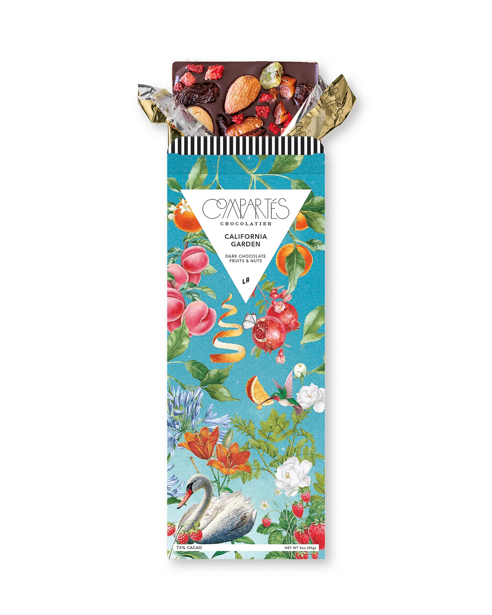 Accorder la tablette de chocolat California Garden avec des fruits