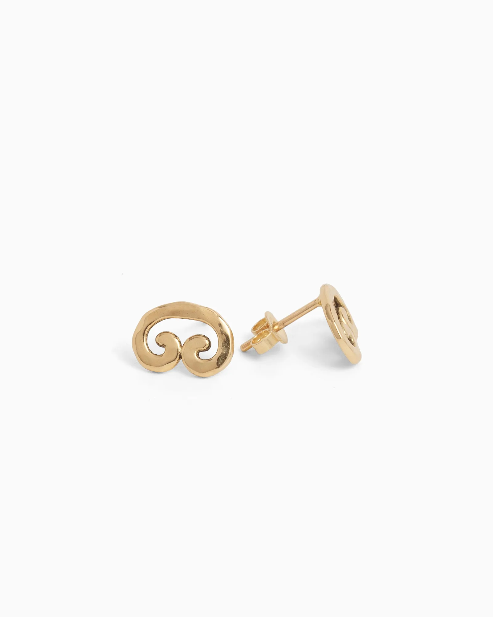 14K Gold Petroglyph Studs