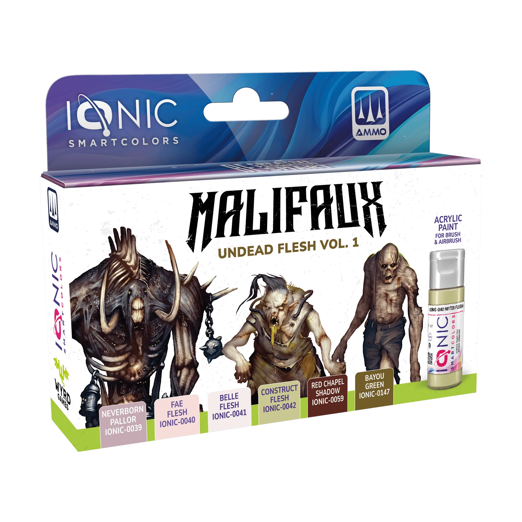 IONIC Malifaux: Undead Flesh Vol. 1 Paint Set