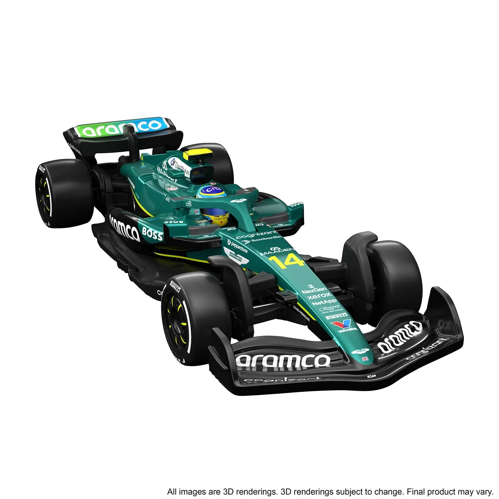 Hot Wheels Premium Coche de colección Aston Martin Aramco Formula One Team - Fernando Alonso