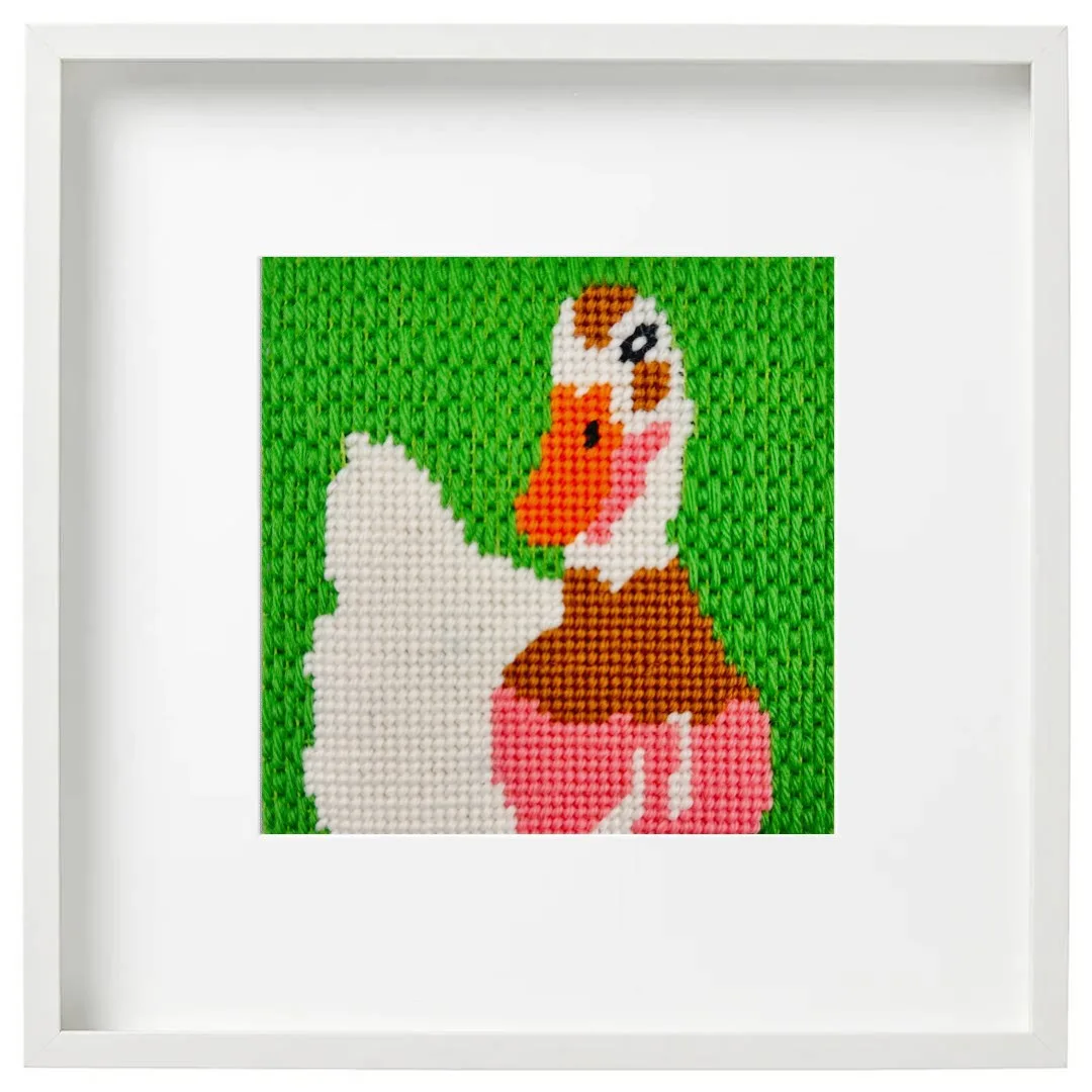 Darcy Duck 刺繡套組:新手友善專案