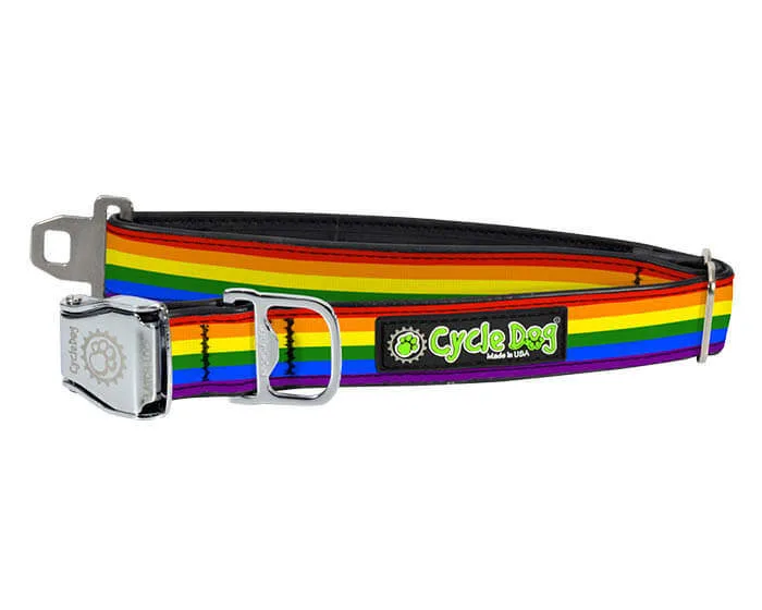 Ecoweave Rainbow Pride Dog Collar