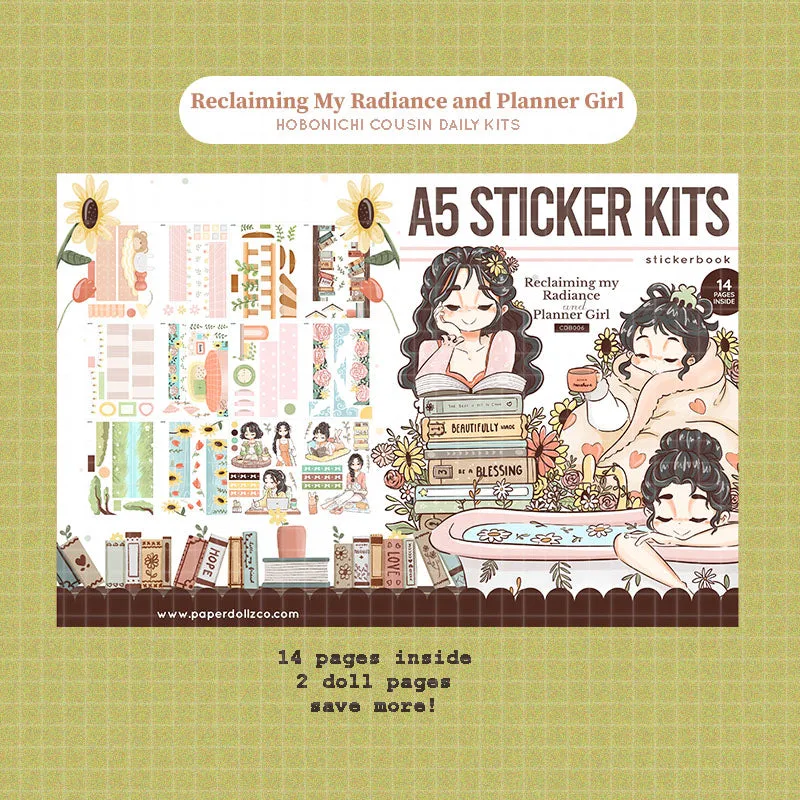 Meine Ausstrahlung zurückgewinnen und Planner Girl | A5 Kits Stickerbuch | CDB006