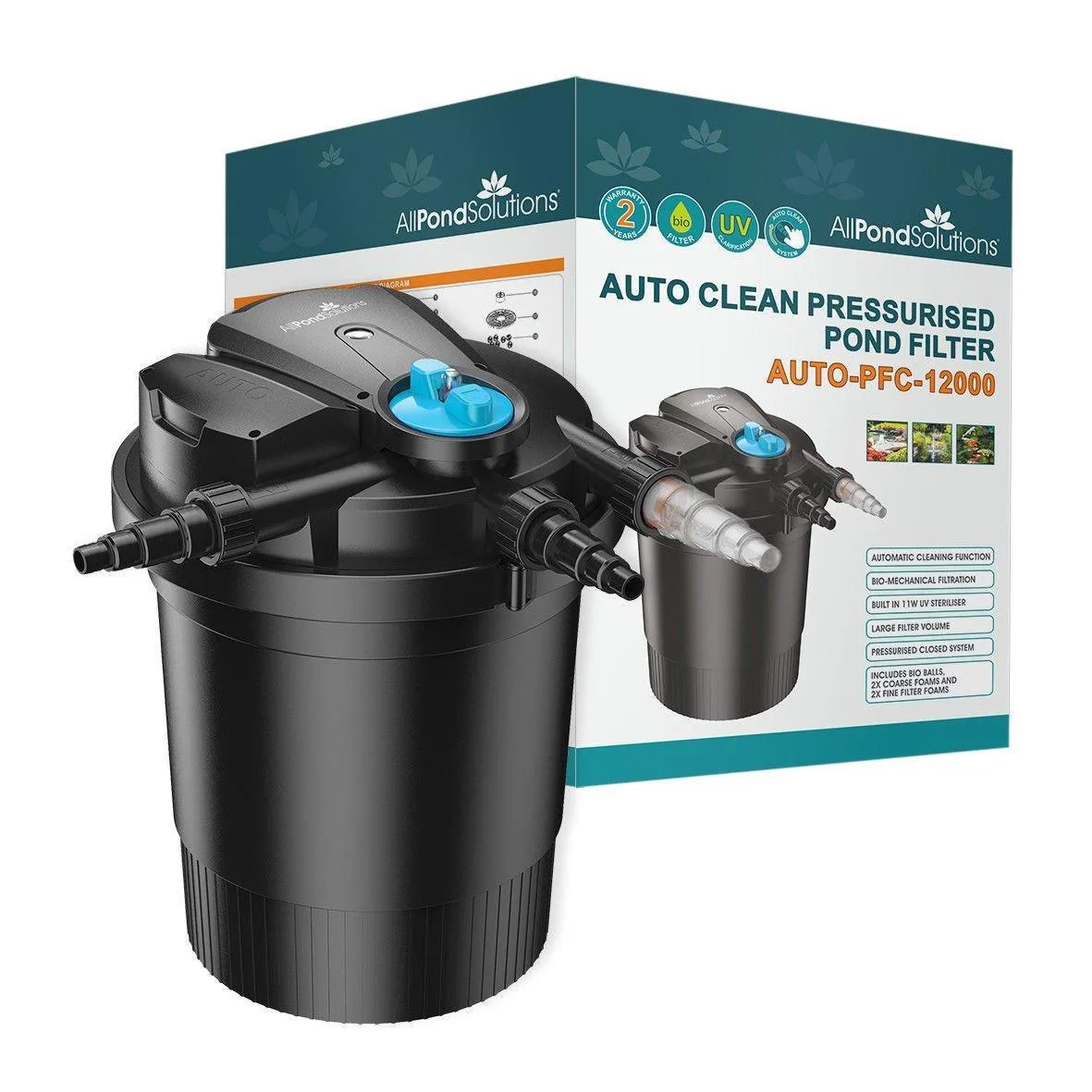 How to Clean a Pressurised Pond Filter with Auto-Cleaning