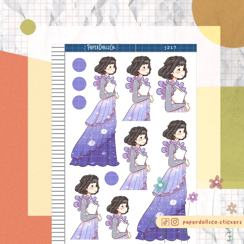 Hestia Paperdollzco Planner Sticker | J217