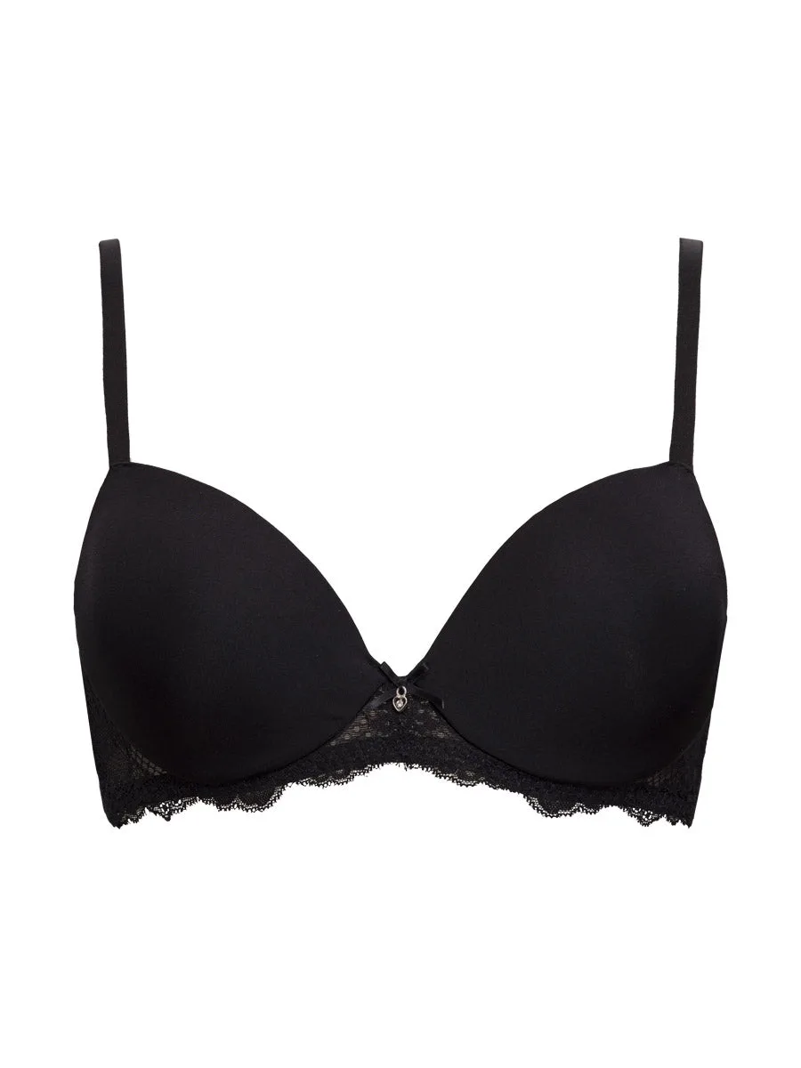 Reggiseno con coppe imbottite e ferretto invisibile - NERO - 1976