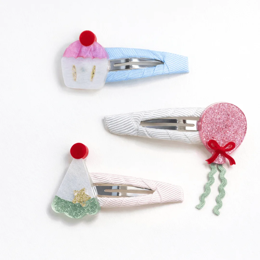 Cupcake Party Snap Clips
