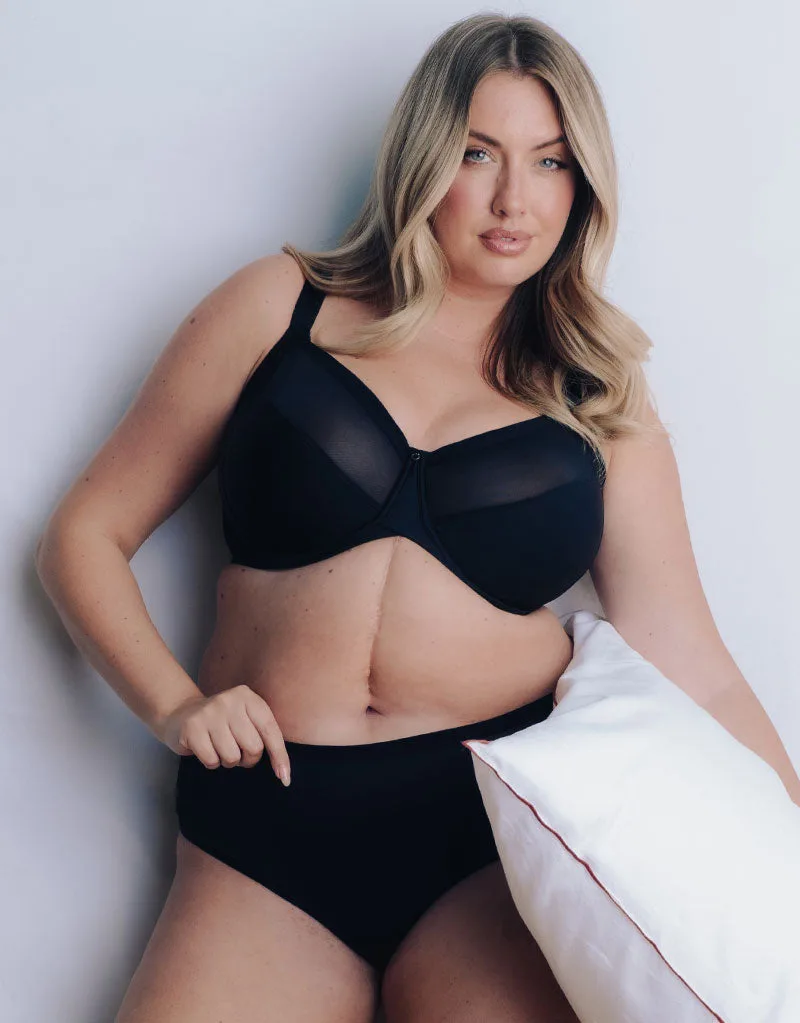 Curvy Kate WonderFully 全罩杯側邊支撐內衣 黑色