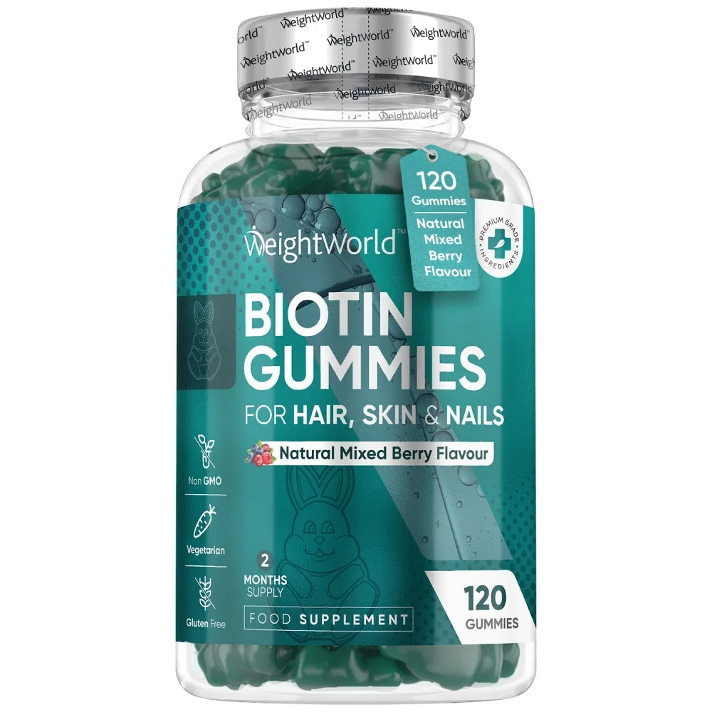 Högstyrka Biotin-gummies