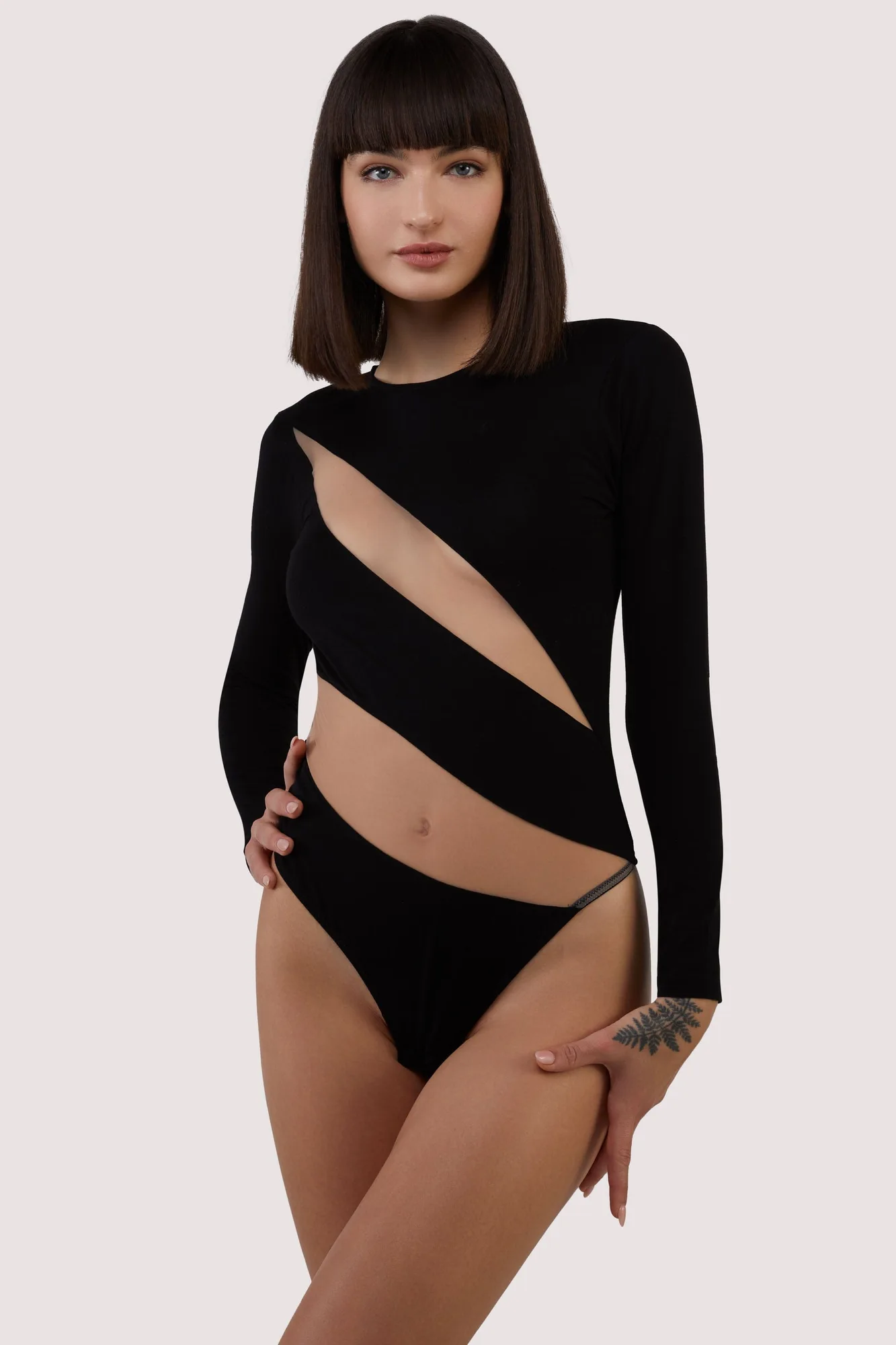 Styling průhledného body pro večer nebo rande