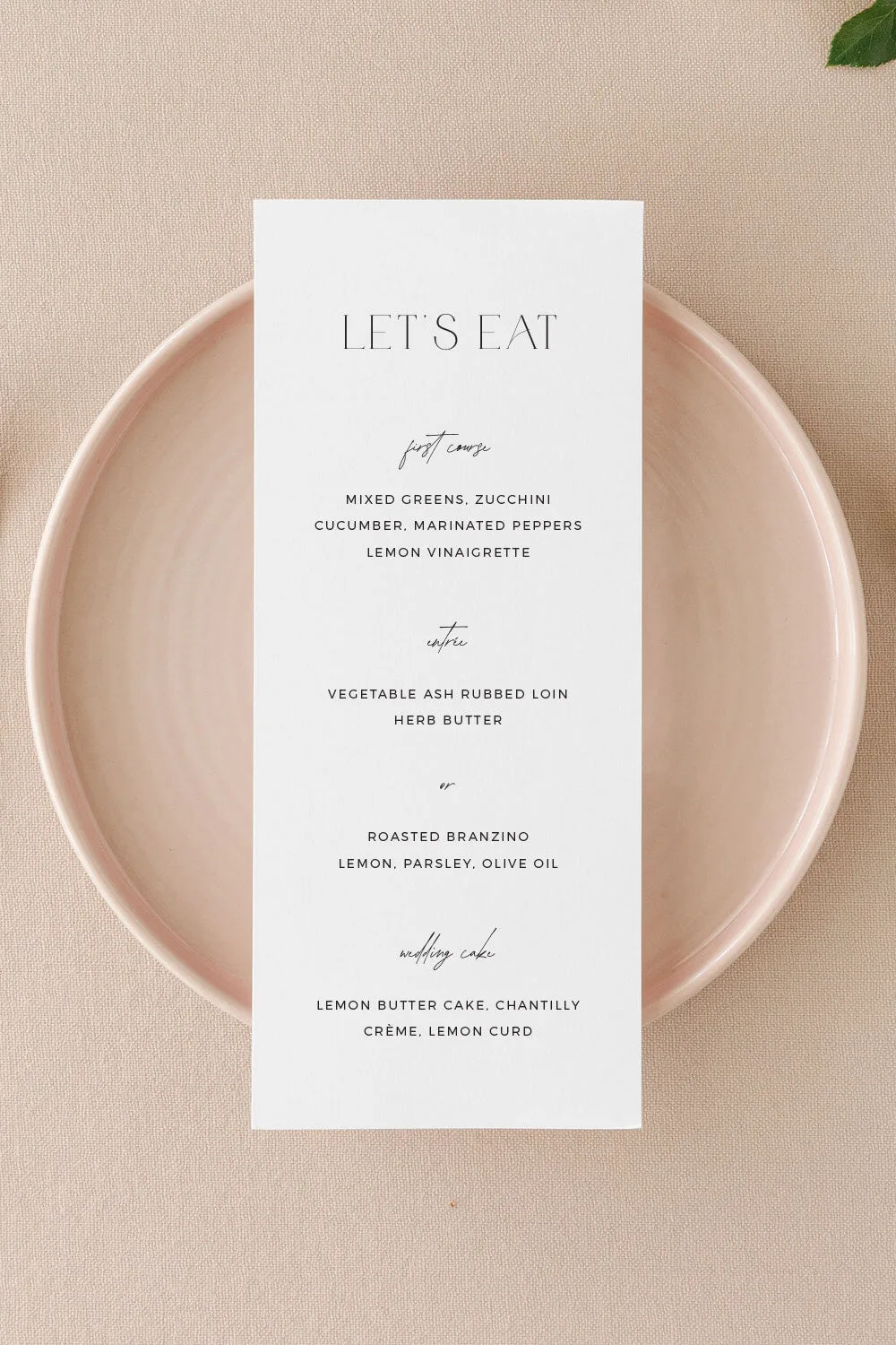 Wedding Menu Card Wording: Elegant Examples for Every Course