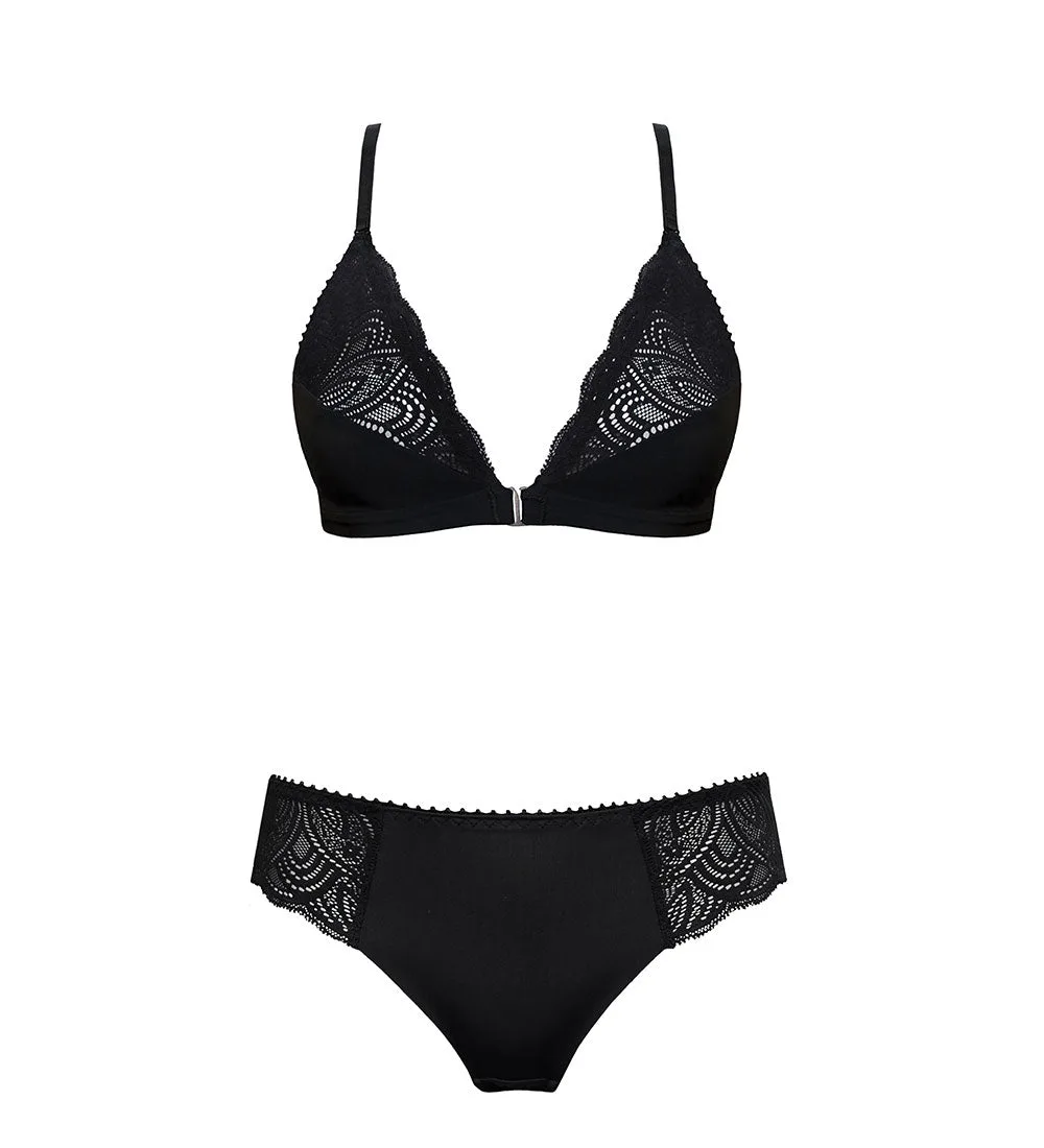 Earth Black Cheeky Set vs. Crush Longline Set