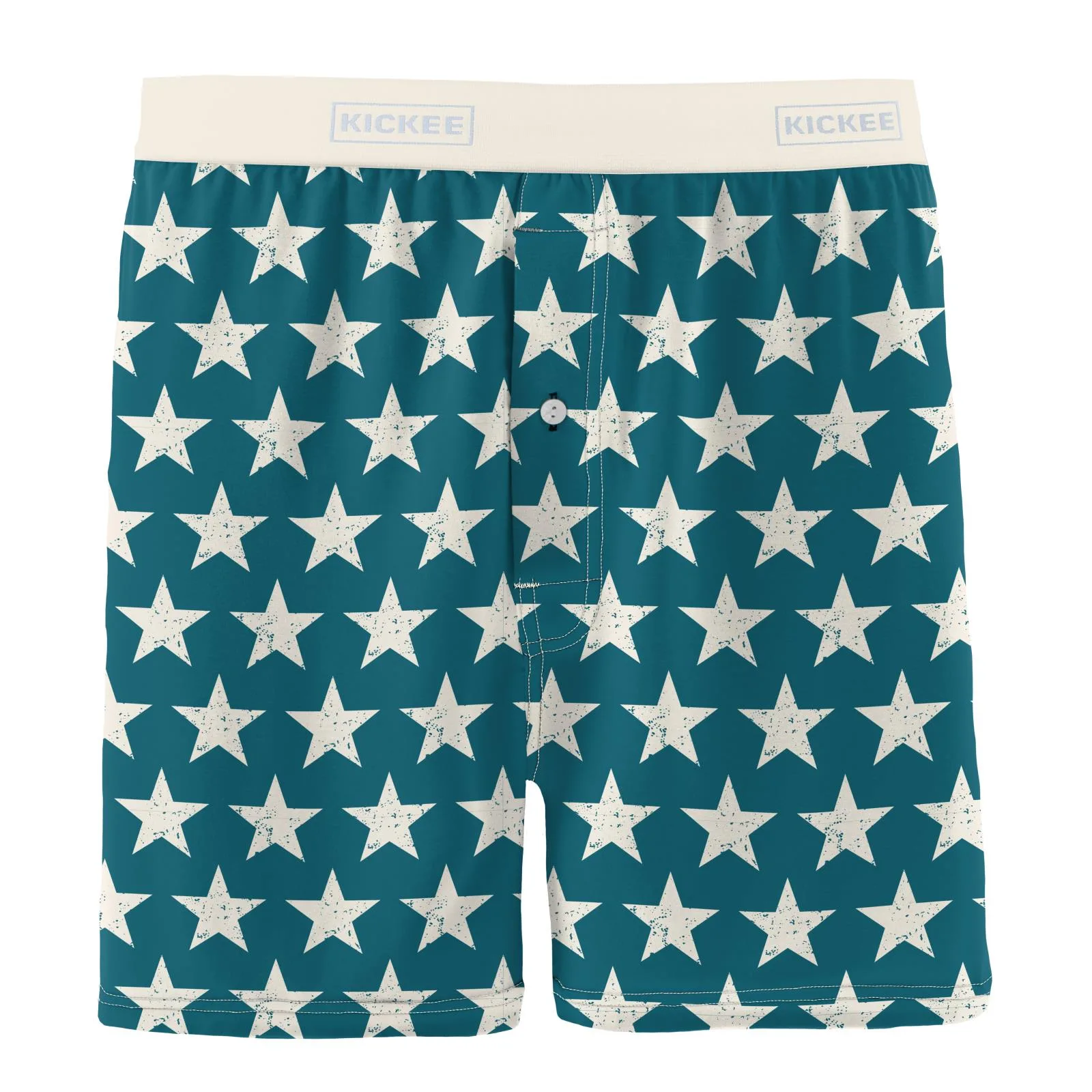 Men's Print Boxer Short in Vintage Stars