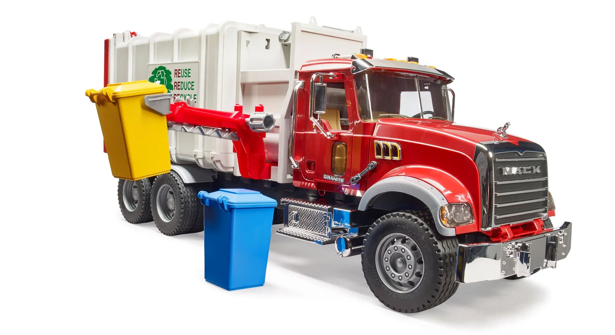 Bruder 02811 Mack Granite Side Loading Garbage Truck 28.12.10