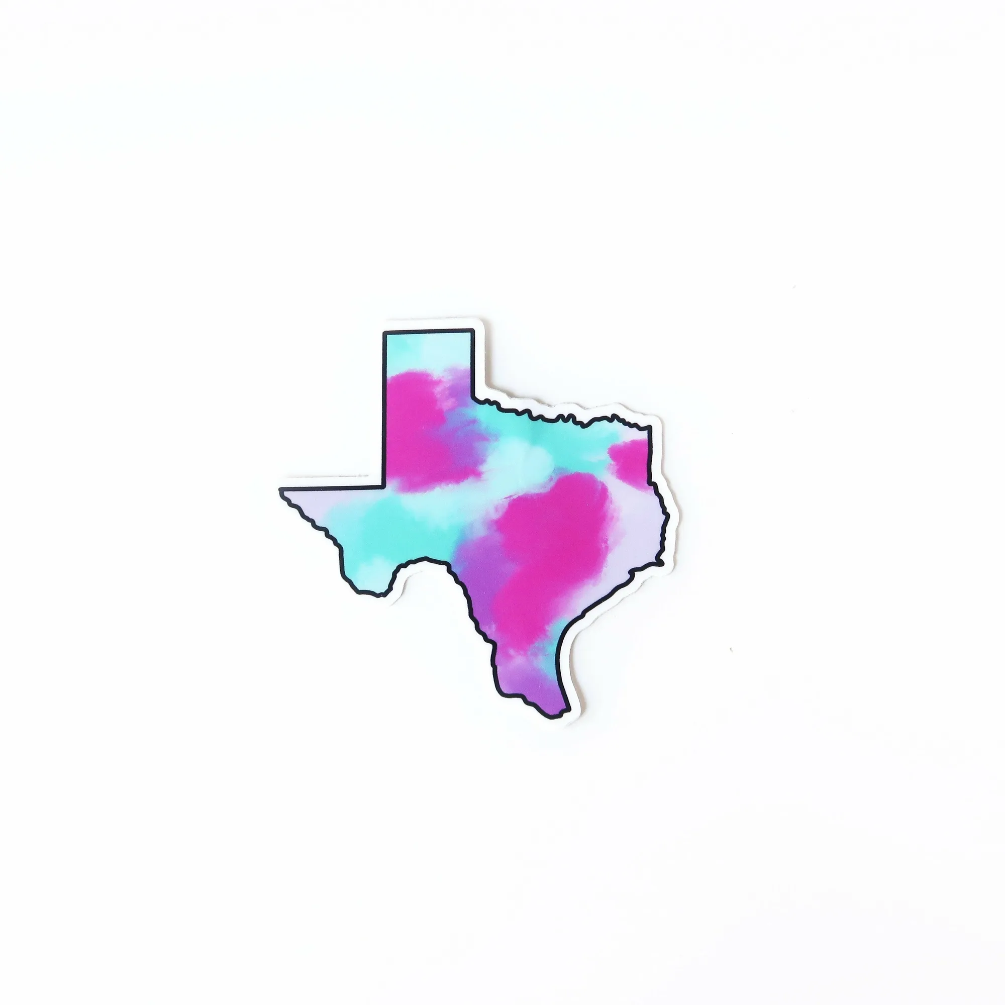 Texas Watercolor State Vinyl Sticker
