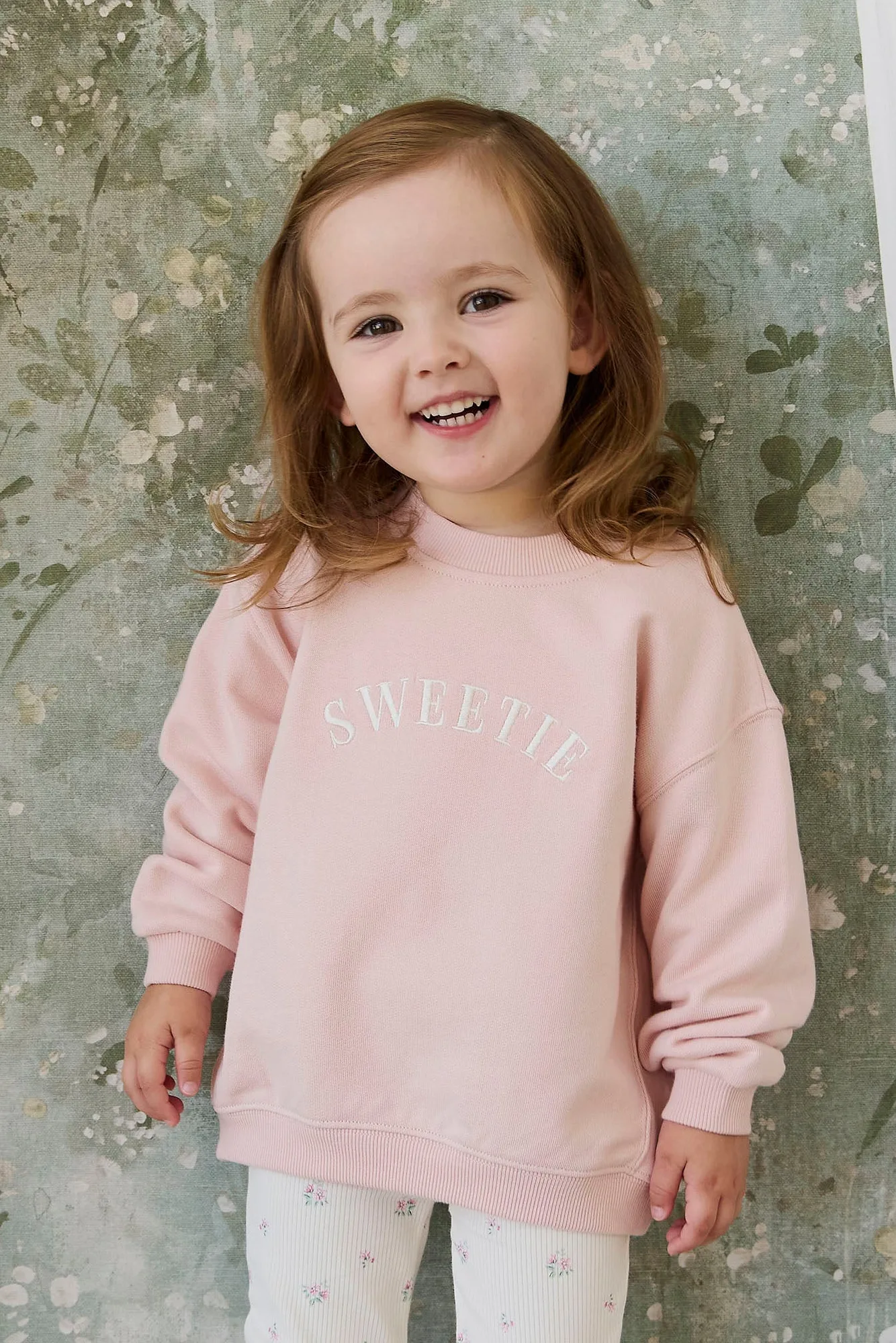 Organic Cotton Rhea Sweatshirt - Cloud Pink Sweetie