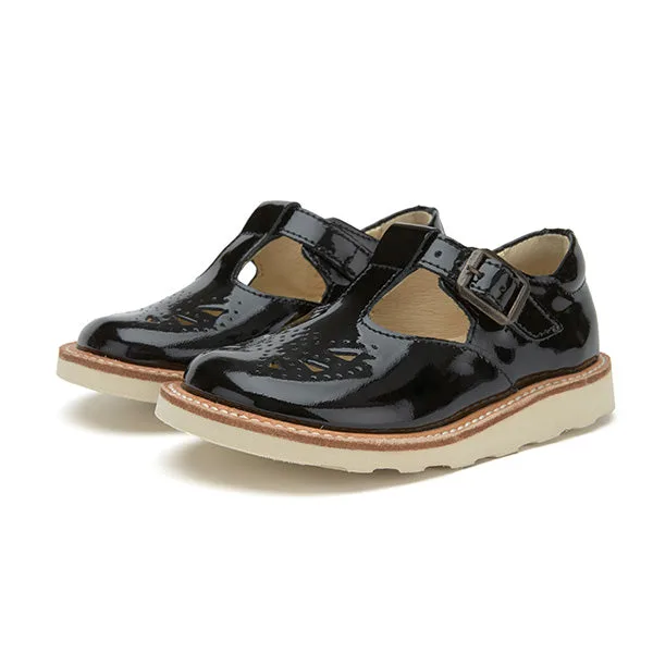 Rosie T-Bar Kids Shoe - Black Patent Leather